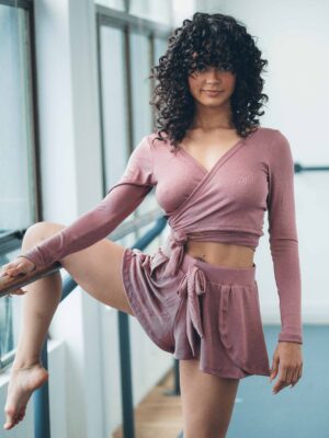 Transpassed Cropped Top - Ballerine Collection