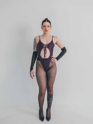 Gigi Bodysuit High Cut - Midnight Collection